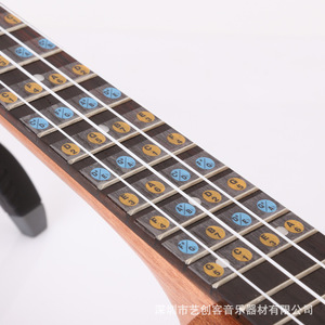 Pegatina para diapasón de ukelele con notas y solfeo para aprender teoría musical, material plástico práctico, hecho en Shenzhen - Product Image 2