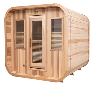 Sauna in Legno Massello di Alta Qualità con Doccia a Vapore, Design Moderno, Riscaldamento Elettrico, Garanzia di 3 Anni - Product Image 1
