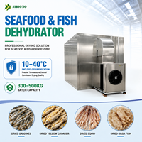 Séchoir industriel à pompe à chaleur pour viande et poisson, capacité 300-500 kg, pour saucisses de porc, en acier inoxydable SUS304, déshydrateur automatique SIBIONO SH-K07, économe en énergie