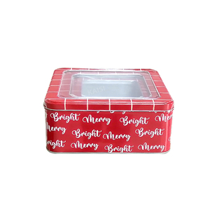Liên hệ với thực phẩm hộp vuông <span class=keywords><strong>tin</strong></span> kim loại món quà giáng sinh đóng gói Cookie <span class=keywords><strong>tin</strong></span> hộp rõ ràng Pet PVC cửa sổ nắp lưu trữ Quà Tặng <span class=keywords><strong>tin</strong></span> container - Product Image 5