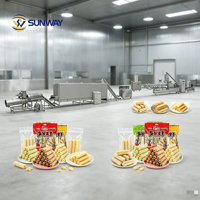Machine d'extrusion et de formage pour sandwichs et craquelins de riz, destinée à la fabrication de snacks soufflés fourrés et de snacks façonnés