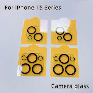 Protezione per fotocamera posteriore trasparente HD per obiettivo per fotocamera posteriore <span class=keywords><strong>iPhone</strong></span> 15 protezione in vetro temperato 3D per <span class=keywords><strong>iPhone</strong></span> 14 Plus <span class=keywords><strong>13</strong></span> Pro - Product Image 3
