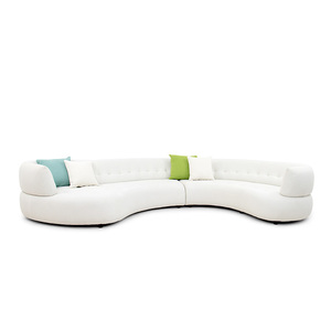 Canapé sectionnel en cuir au design original <span class=keywords><strong>Evergo</strong></span> Meubles de salon Style tendance Bel ensemble de canapés en cuir véritable de bonne qualité - Product Image 4