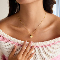 Collar con colgante de Ángel negro clásico, cadena de eslabones de acero de titanio Unisex chapada en oro de 18 quilates, joyería de acero inoxidable