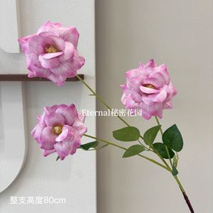 ดอกกุหลาบจำลอง 3 มิติ ขนาด 80 ซม. สำหรับตกแต่งงานแต่งงาน ดอกไม้ประดิษฐ์ - Product Image 4