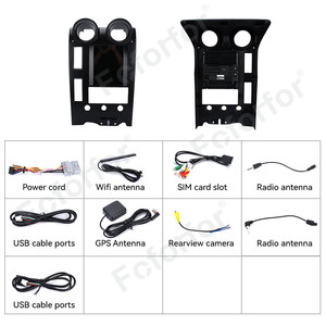 Radio de Coche con Pantalla Táctil Android 13 de 10.4 Pulgadas Foforfor, Navegación GPS para <span class=keywords><strong>Hummer</strong></span> H2 2004-2007 con Carplay Inalámbrico y Android Auto - Product Image 4