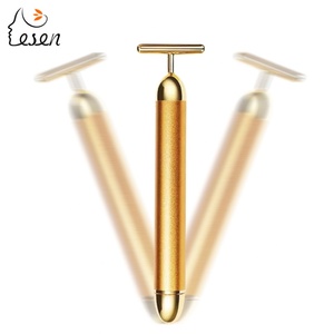 Masseur facial en or 24 carats, 6000 tr/min, micro-vibrations soniques, masseur manuel pour le visage et le corps, nouvel équipement de beauté pour usage domestique - Product Image 1