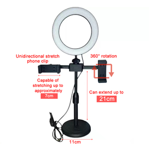 X-World Luce ad Anello LED Ricaricabile da 13 Pollici, 12W Dimmerabile, Luce Bianca Calda 2700K, Portatile, Pieghevole, Impermeabile e Antiurto - Product Image 2