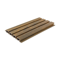 Panneau de plafond extérieur anti-UV en PVC WPC, revêtement mural en bois composite plastique imperméable pour extérieur, fabriqué en Chine