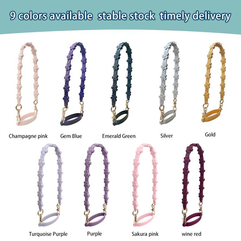 Wooden Bead Daisy Silicone Handmade Keychain Necklace Badge Holder Work ID Lanyard Image 5