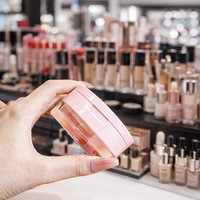 Poudres à lèvres en vrac personnalisées avec miroir, boîte en plastique, emballage cosmétique vide, OEM ODM