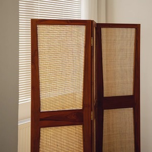Separadores de Ratán de Fábrica para Oficina en Casa, Dormitorio, Biombos de 4 Paneles, Separador de Ambientes, Divisores de <span class=keywords><strong>Pared</strong></span> de <span class=keywords><strong>Madera</strong></span> - Product Image 2