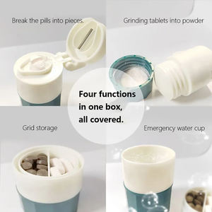 Caja Cortadora de Pastillas Portátil para 7 Días - Organizador de Medicamentos para Uso Doméstico, Forma Fácil de Dividir Tabletas - Product Image 5