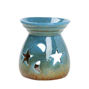 Nouveau brûleur d'arômes en céramique, brûleur d'encens à huile rustique, brûleur d'huile en grès émaillé pour la maison, l'hôtel, le salon - Product Image 2