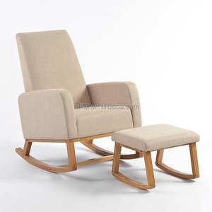 Sillón Giratorio para Cuarto de Lactancia, Cómodo Sillón Mecedor para Sala de Estar o Cuarto de Bebé - Product Image 1