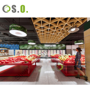 Estantes de exhibición de supermercado hechos a medida, estantes de exhibición de comestibles, equipo de tienda de conveniencia de madera - Product Image 4