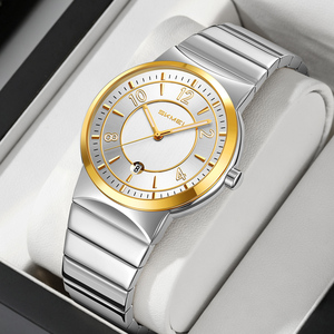 Reloj de Hombre Multicolor con Esfera Circular con Diseño de Rayos de Sol, Pantalla Luminosa, Movimiento de Cuarzo, Acero Inoxidable, Logotipo Personalizado de Alta Calidad - Product Image 1
