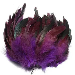 100 piece/bag width 6-9 inch chicken feather natural cock