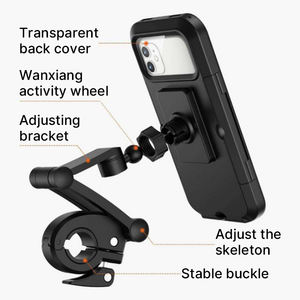 Support de téléphone universel Hongdak support ABS étanche pour moto et vélo pivotant à <span class=keywords><strong>360</strong></span> degrés avec fixation magnétique - Product Image 5