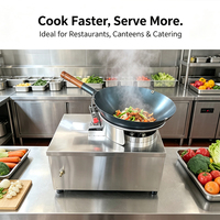 HN QDMECH Robot de Cocina Inteligente Comercial de Alta Eficiencia para Saltear y Mezclar