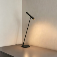Lampe de lecture LED rotative en cuivre moderne et minimaliste pour chambre à coucher, lit, bureau, lampe de table ronde d'ambiance
