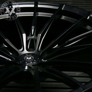 VIAOL <span class=keywords><strong>Jantes</strong></span> de Voiture Personnalisées en Alliage d'Aluminium Forgé Concave Profond, Roues Noires Mates <span class=keywords><strong>18</strong></span>-24" 5*112 5*120 5*114.3 Compatibles CLS63, 4 Pièces, Nouveau - Product Image 4