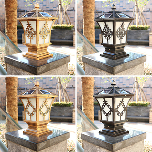 เสาไฟพลังงานแสงอาทิตย์ LED สำหรับสวนฐาน E27ไฟกลางแจ้ง IP65กันน้ำรับประกัน5ปีอุณหภูมิสี3000-6500K - Product Image 2