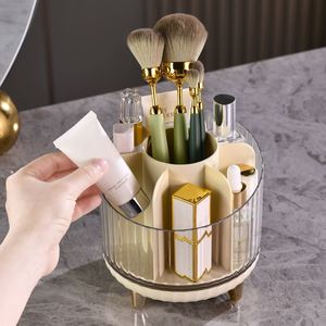 Caja Organizadora de Maquillaje Giratoria, Contenedor de Almacenamiento de Cosméticos para Escritorio - Product Image 3