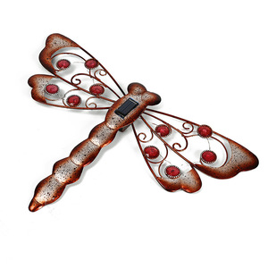 Solar Garden <b>Light</b> Dragonfly Led Hanging Outdoor Decorative Insect Lamp With Solar <b>Panel</b> For Yard And Garden - Product Image 4
