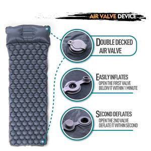 ハイキングテント旅行用枕付き2インチ防水インフレータブルスリーピングパッド - Product Image 5