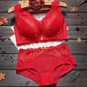 Reggiseno e mutandine da donna Set <span class=keywords><strong>Push</strong></span>-<span class=keywords><strong>up</strong></span> intimo Sexy da donna Set di slip <span class=keywords><strong>trasparenti</strong></span> Set di reggiseno intimo senza cuciture in pizzo di grandi dimensioni - Product Image 3