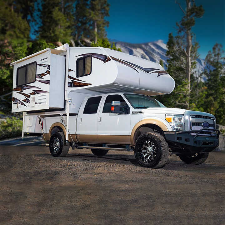 Ecocampor 4x4 Slide on Fiberglass Truck Bed Camper Canopy Camper with ...