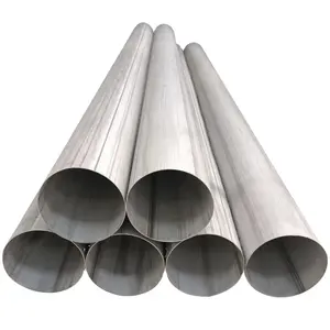 Tubos de aço inoxidável A312 TP309L TP310L 317L TP904L em estoque tamanho de 1/2 polegada a 24 polegadas Sch 5s a Sch160
