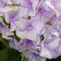 Fleur d'hortensia bleue artificielle en plastique, faite à la main, moderne et élégante, pour la décoration de Noël, de la maison ou de mariage