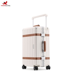 Unisex Aluminum PC <b>Suitcase</b> TSA Lock Wide Trolley Case Universal Wheel Durable ABS/PC Luggage for Business RTS Bulk Mixed Order - Product Image 1