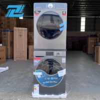 Lave-linge Sécateur Onduleur Empilable D 12+13kg, Unité de Lavage et Séchage Entièrement Automatique, Séchage Intégral