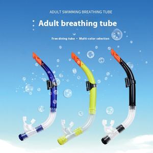 Set Snorkel selam olahraga PVC profesional, tabung pernapasan semi-kering, perlengkapan tabung pernapasan silikon bebas untuk <span class=keywords><strong>Respirator</strong></span> Selam - Product Image 2