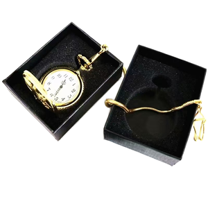 Scatola Nera Quadrata per <span class=keywords><strong>Orologio</strong></span> <span class=keywords><strong>da</strong></span> Tasca, Confezione per Collana con <span class=keywords><strong>Orologio</strong></span> <span class=keywords><strong>da</strong></span> <span class=keywords><strong>Appendere</strong></span> - Product Image 1