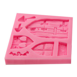 <span class=keywords><strong>Moule</strong></span> à gâteau en <span class=keywords><strong>silicone</strong></span> économique, populaire, avec motifs 3D classiques de style européen (contes de fées, cabane en rondins, portes, fenêtres, bassin, champignons, couronne) - Product Image 3