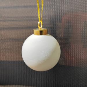 Seramik noel topları, düz yeşil, Doodled olabilir, DIY boyalı, noel dekoratif toplar, yaratıcı el çizilmiş - Product Image 1