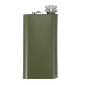 Fiaschi da whisky con Logo personalizzato bianco in acciaio inossidabile a prova di perdite con tappo in metallo a perdifiato per tasca da campeggio - Product Image 4
