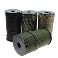 100 mètres couleurs personnalisées en gros 550 Paracord survie lanière cordon corde extérieur 7 brins Paracord bobine