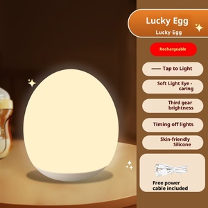 <span class=keywords><strong>Lampada</strong></span> Notturna in Silicone per Bambini, Protezione Occhi, Luce da Comodino per Camera da Letto, <span class=keywords><strong>Lampada</strong></span> Ricaricabile Rilassante per il Sonno dei Bambini - Product Image 6