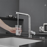Robinet de cuisine pour évier de cuisine, style ferme, bar, avec filtre à eau purifiée, robinet d'évier 2 en 1 et robinet d'eau potable