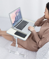 Table pliable pour ordinateur portable sur mesure OEM, support portable en MDF et aluminium, bureau réglable en hauteur pour l'étude et la lecture