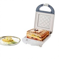 Appareil de petit-déjeuner multifonction compact de norme européenne, machine à sandwichs, appareil pour repas légers, grille-pain électrique, plaque chauffante électrique