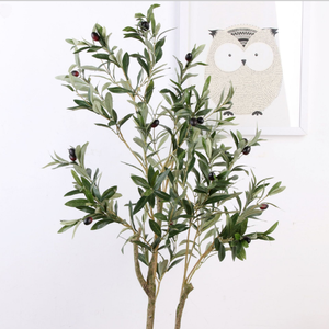Hot Selling Plastic Artificial <strong>Olive</strong> <strong>Tree</strong> with <strong>Real</strong> Touch Nature for Home Garden Decoration 120cm-180cm Sizes - Product Image 1