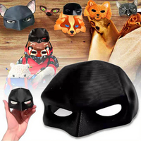 Costume de cosplay pour animaux de compagnie Avenger Bat Cat, en plastique, motif uni, pour l'été et l'hiver, accessoire masque et chapeau d'Halloween, convient à la plupart des chats et chiens