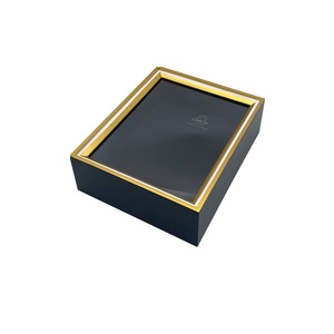 Custom Made Wooden Photo <b>Frame</b> Rectangular 9mm Thickness Wall <b>Mount</b> 77mm Height Hot Stamping Gold Trim General Packaging - Product Image 3