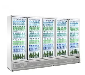 Refrigerador para bebidas, refrigerador para bebidas, porta de vidro, superfície, geladeira, loja de bebidas, refrigerador, bebidas